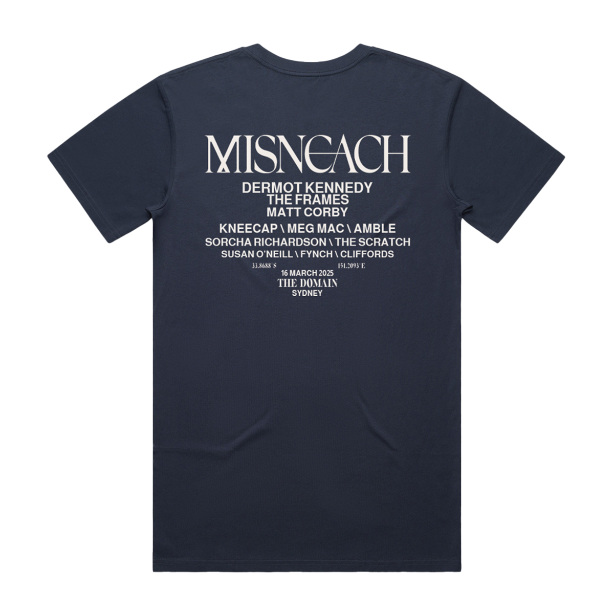 Misneach Festival Blue Tee - Sydney